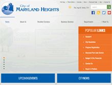 Tablet Screenshot of marylandheights.com